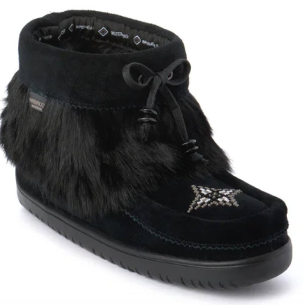 (NEW) Manitobah Mukluks - Keewatin Waterproof Half Mukluk Boots - BLACK